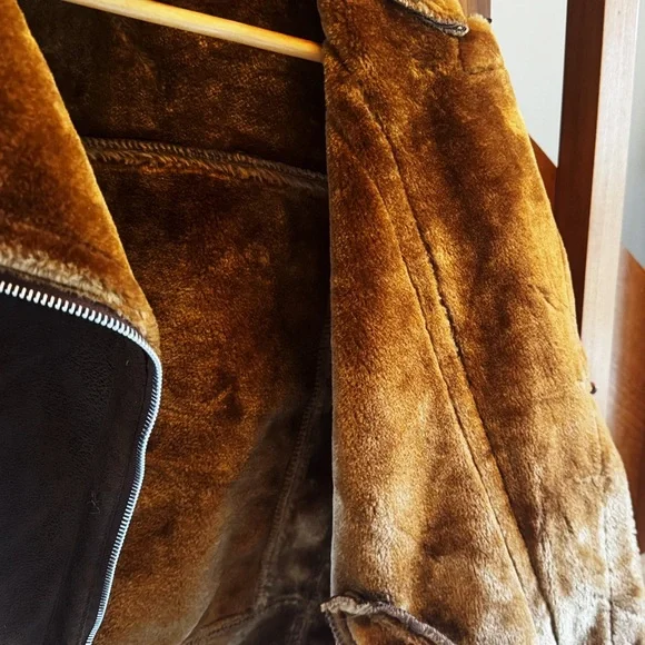 NWOT Fur Lined Motorcycle Jacket - Picture 4 of 4